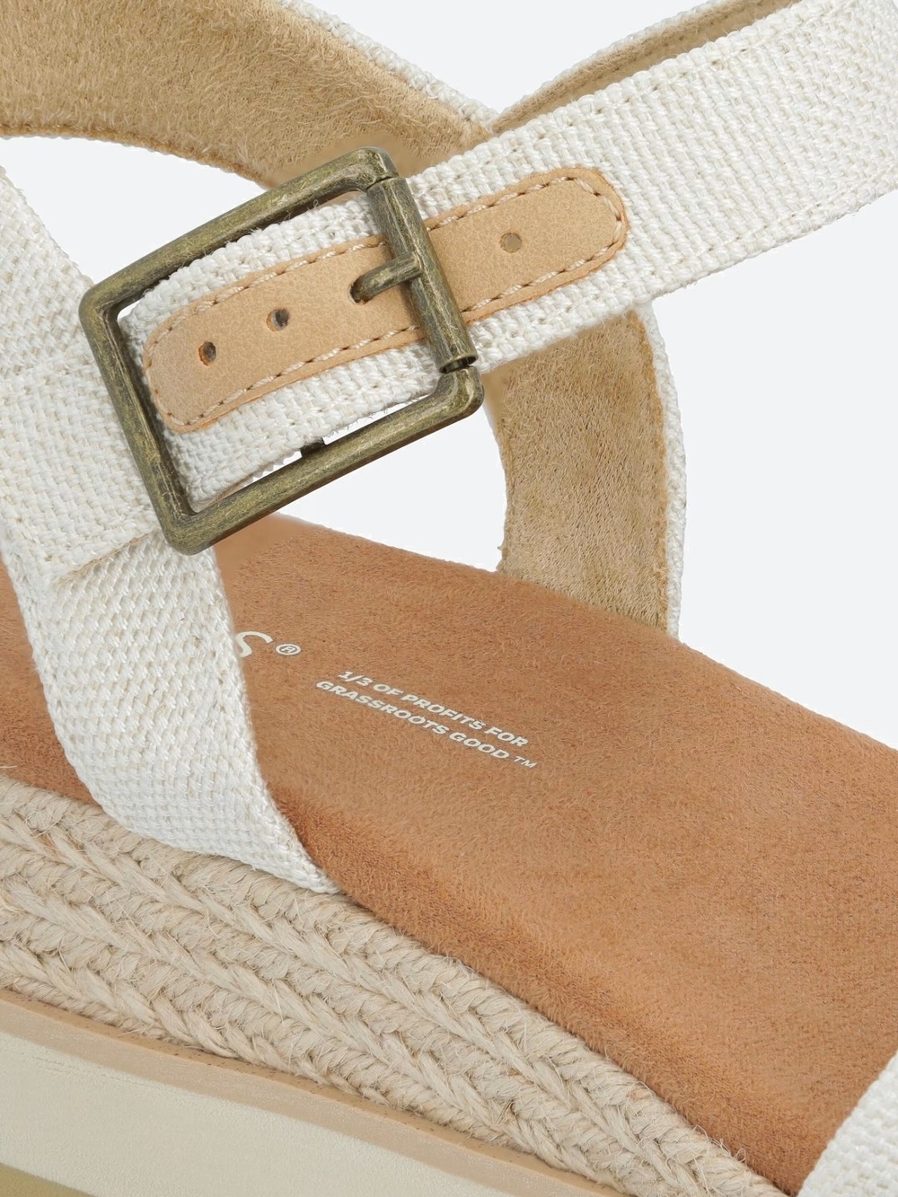 Women’s Toms White Platform Espadrille Sandals - Picture 3 of 7